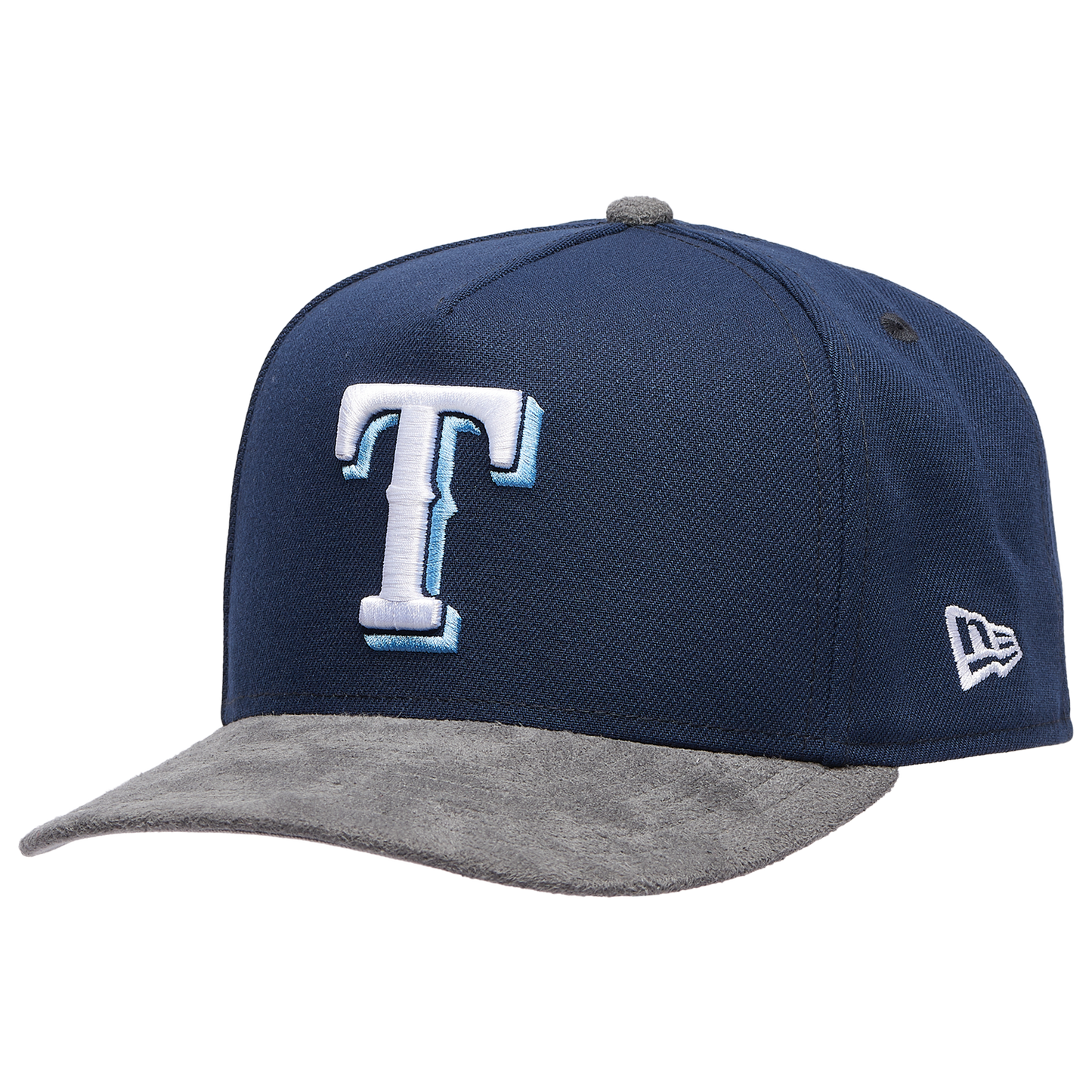 New Era Rangers 950 A-Frame Curve 95 ASG Cap - Men's - Gray Suede/Oceanside Blue