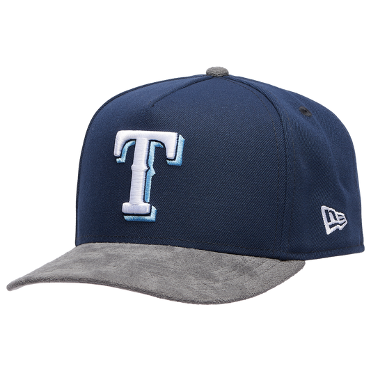 New Era Rangers 950 A-Frame Curve 95 ASG Cap - Men's - Gray Suede/Oceanside Blue