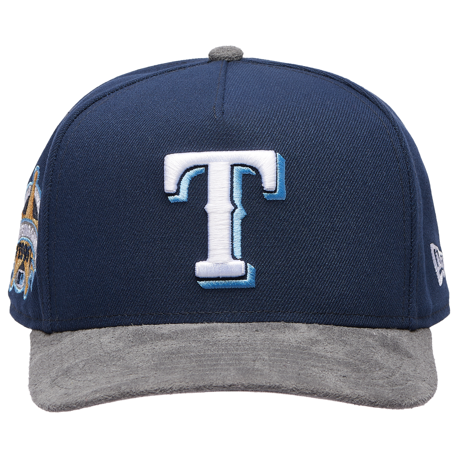 New Era Rangers 950 A-Frame Curve 95 ASG Cap - Men's - Gray Suede/Oceanside Blue