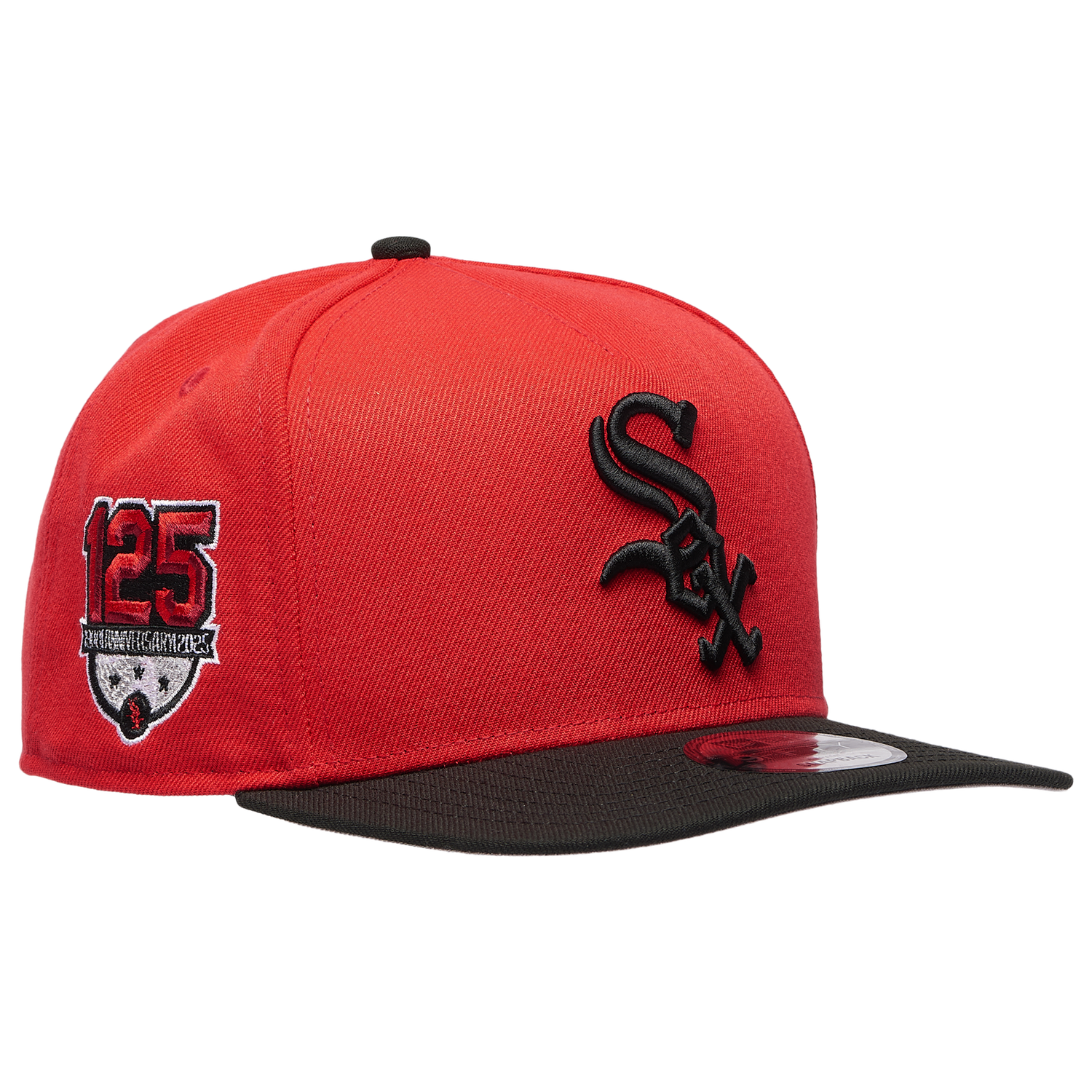 New Era White Sox 950 A-Frame Curve 125TH FDR Cap - Men's - Black