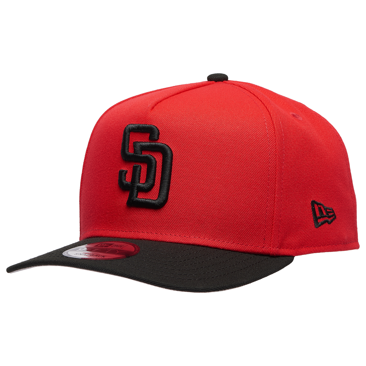 New Era Padres 9FIFTY A-Frame Curve 40TH FDR Cap - Men's - Black/Black