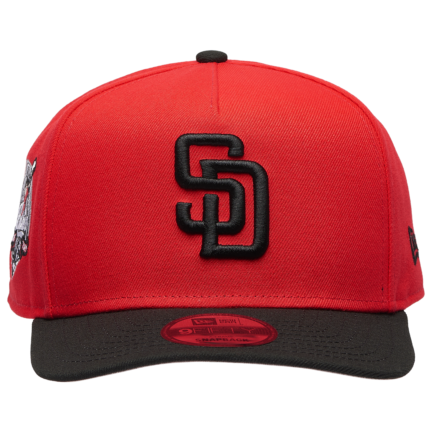 New Era Padres 9FIFTY A-Frame Curve 40TH FDR Cap - Men's - Black/Black