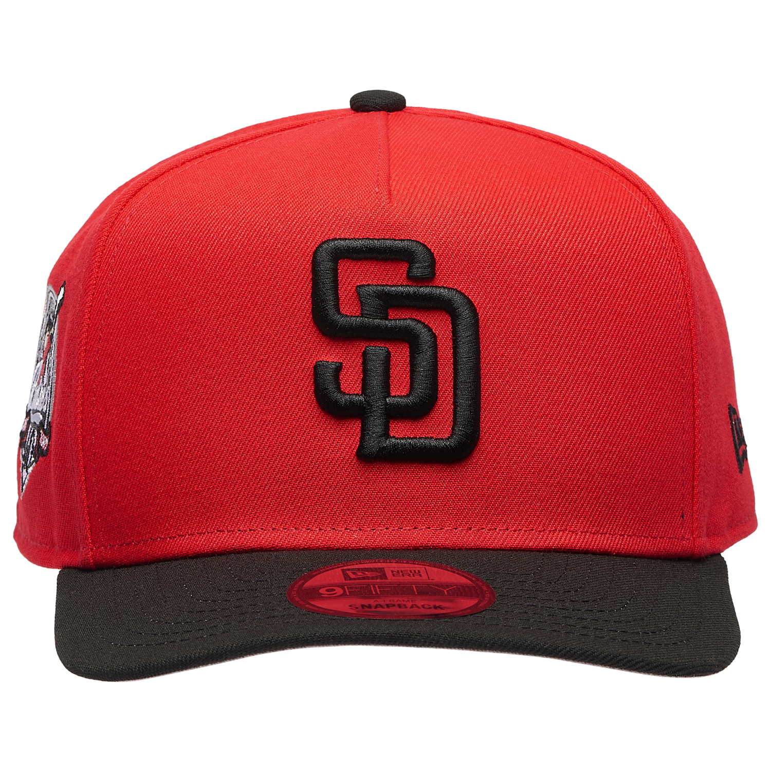 New Era Padres 9FIFTY A-Frame Curve 40TH FDR Cap - Men's - Black/Black