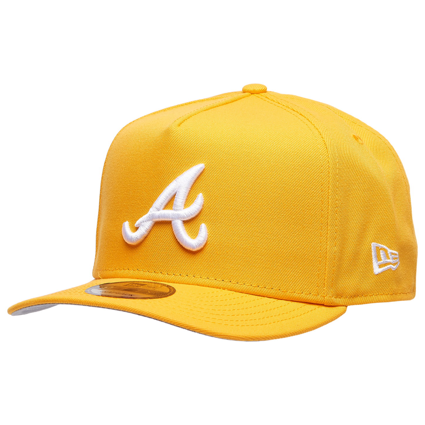 New Era Braves 9FIFTY A-Frame Curve 30th Cap - Men's - Gold