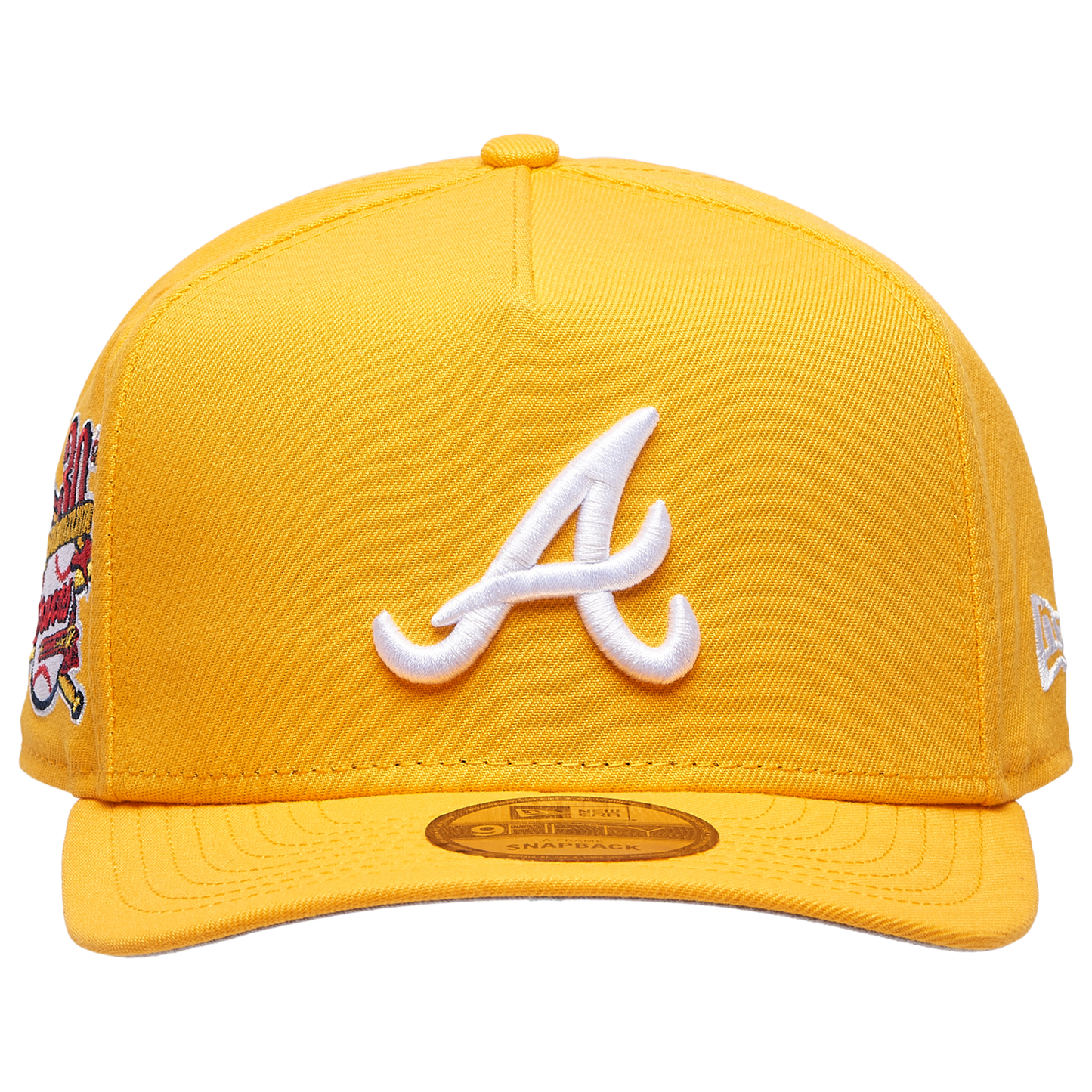 New Era Braves 9FIFTY A-Frame Curve 30th Cap - Men's - Gold