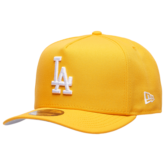 New Era Dodgers 9FIFTY A-Frame Curve 50th Cap - Men's - Gold