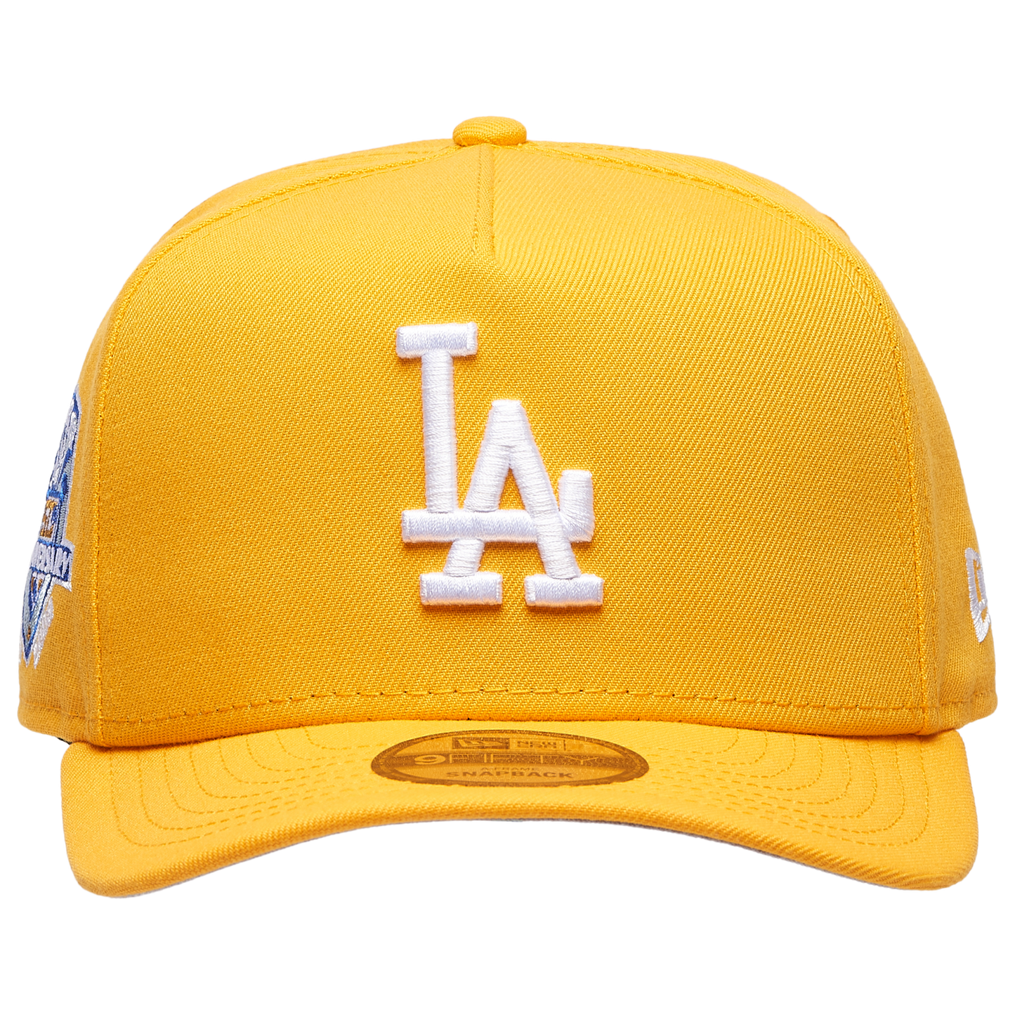 New Era Dodgers 9FIFTY A-Frame Curve 50th Cap - Men's - Gold
