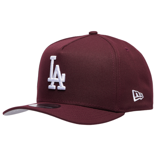 New Era Dodgers 9FIFTY A-Frame Curve 40th Cap - Men's - Maroon
