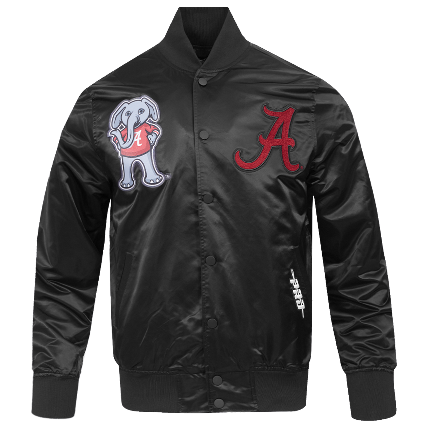 Pro Standard Alabama Classic Satin Jacket - Men's - Black/Multi