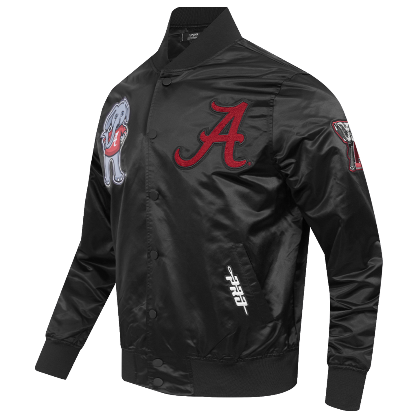 Pro Standard Alabama Classic Satin Jacket - Men's - Black/Multi