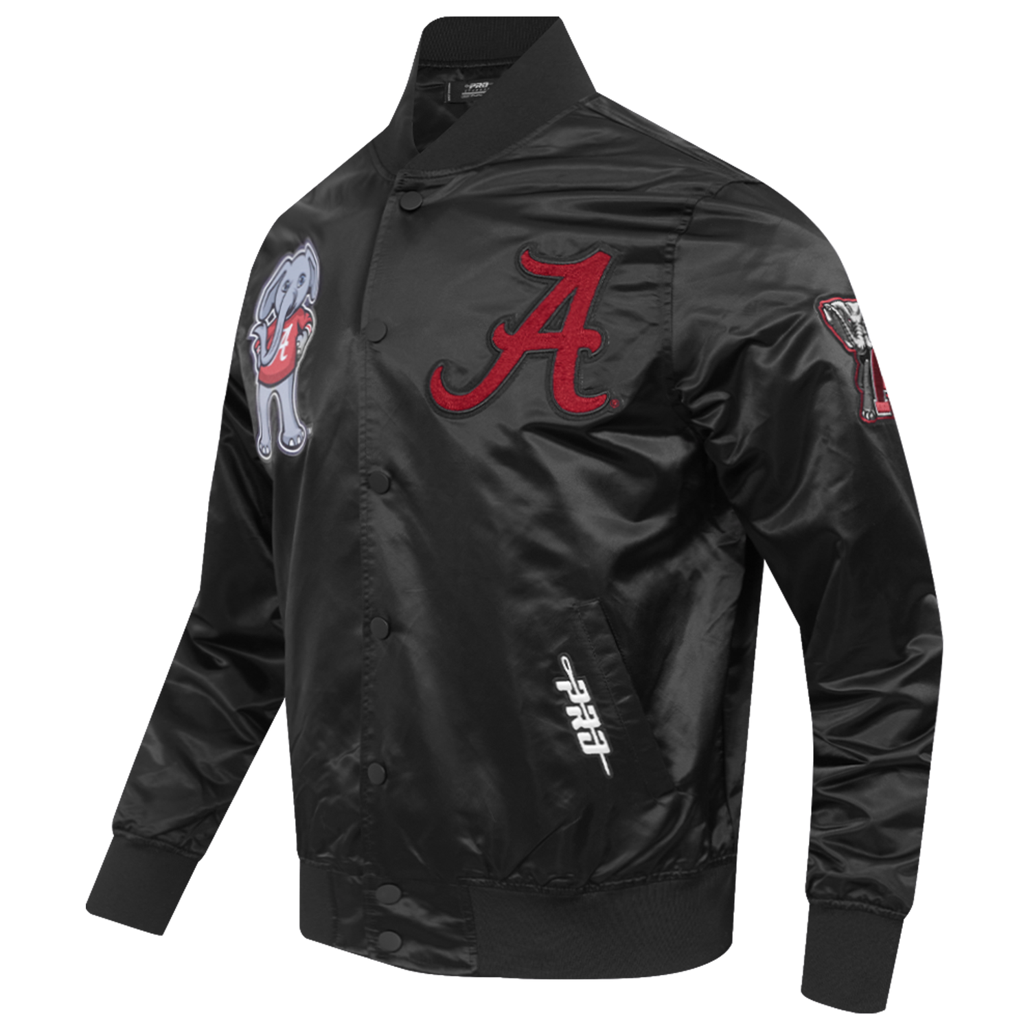 Pro Standard Alabama Classic Satin Jacket - Men's - Black/Multi