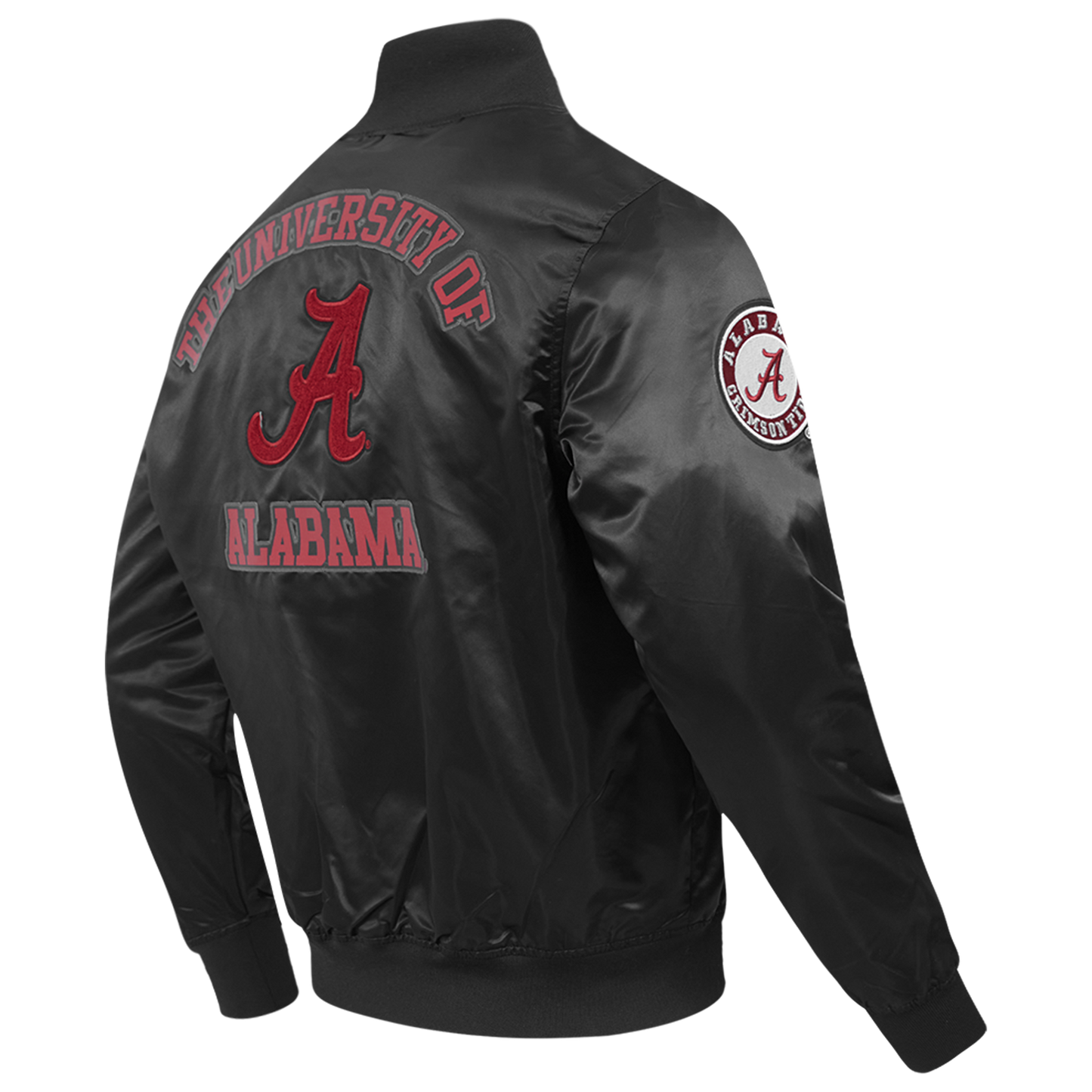 Pro Standard Alabama Classic Satin Jacket - Men's - Black/Multi