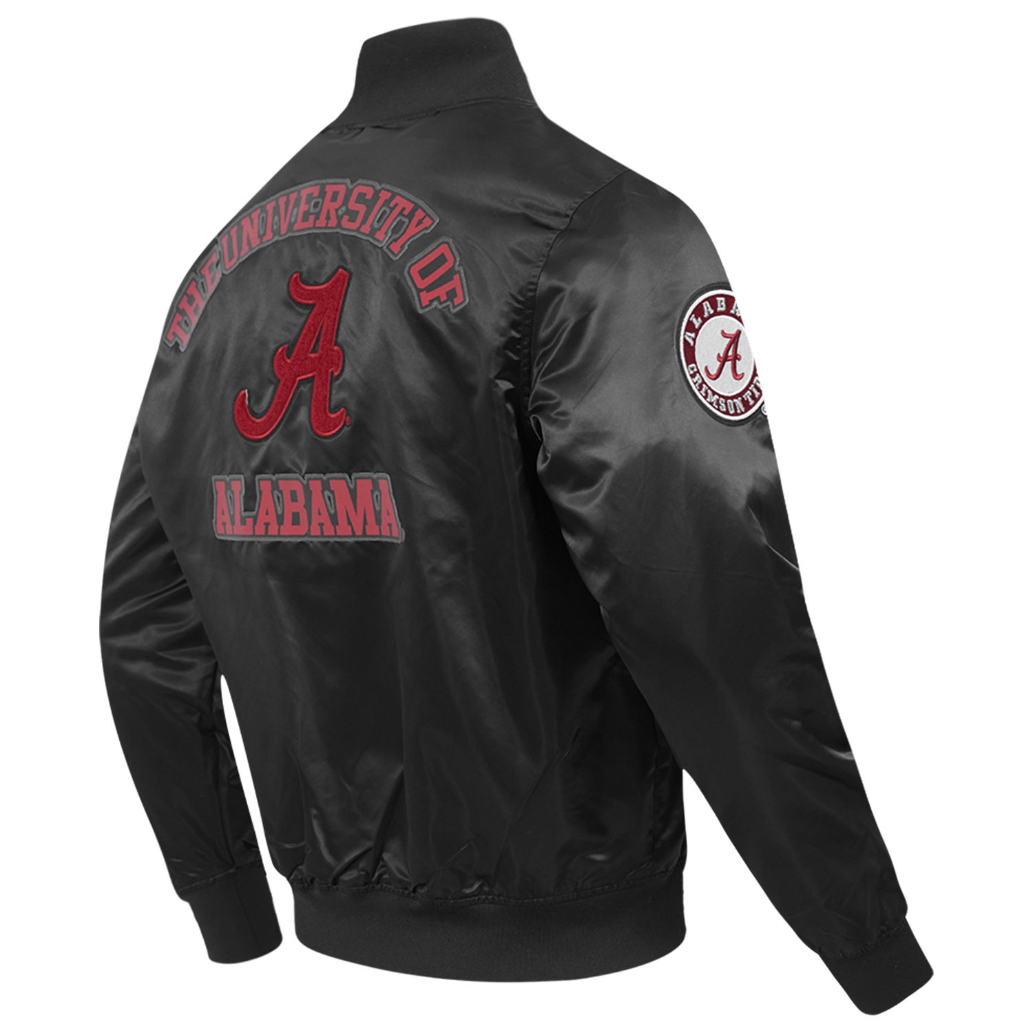 Pro Standard Alabama Classic Satin Jacket - Men's - Black/Multi