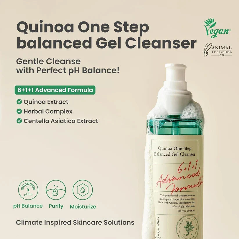 AXIS-Y Quinoa Gel de Limpeza Equilibrado em Um Passo - 180 ml - imagem 2