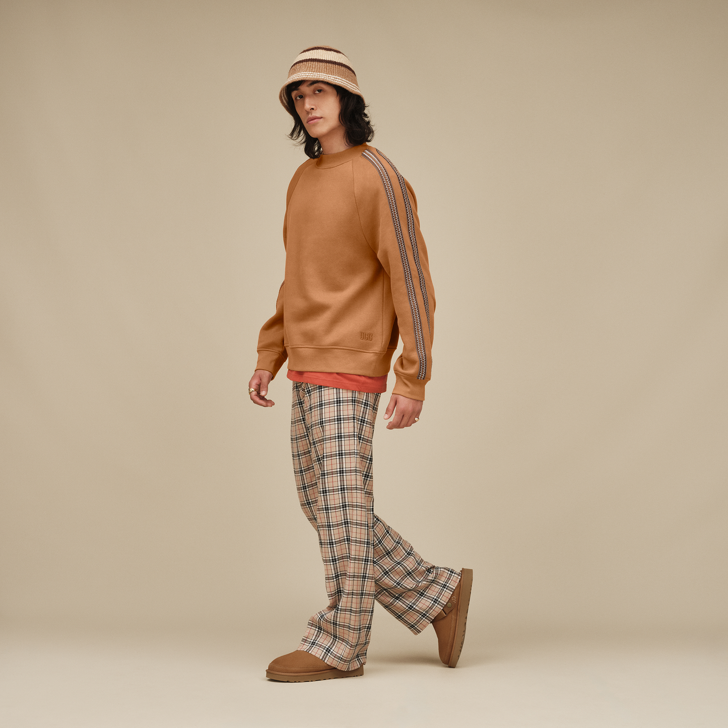 UGG Tasman Crewneck - Men's - Chestnut