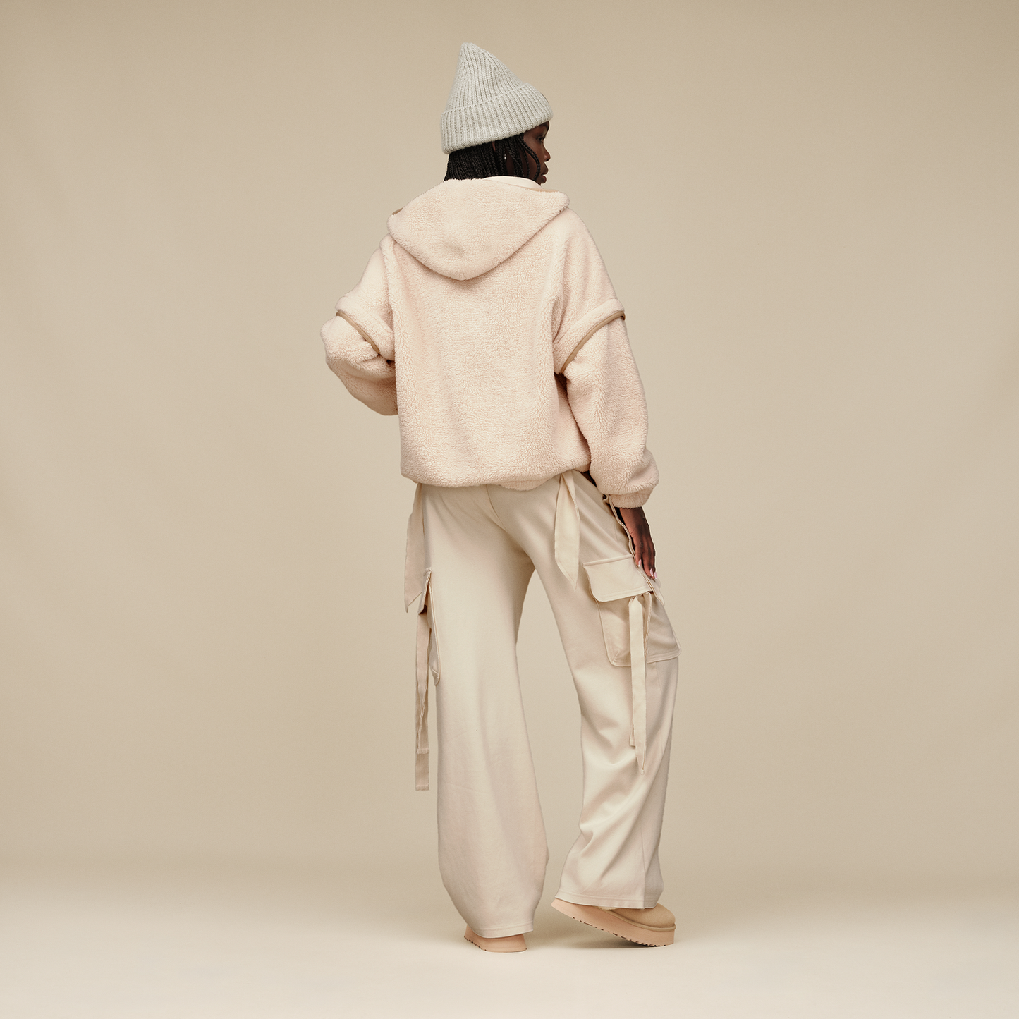 UGG Mariella Fluff Full-Zip Hoodie - Women's - Cream/Cream
