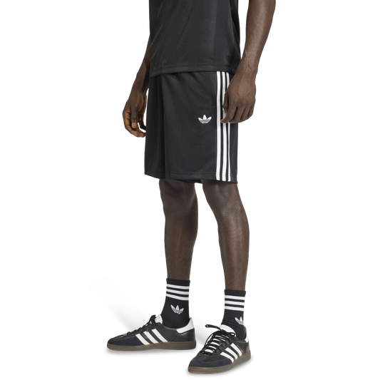 adidas 3 Stripes Loose Engineered Shorts 8" - Men's - Black/White