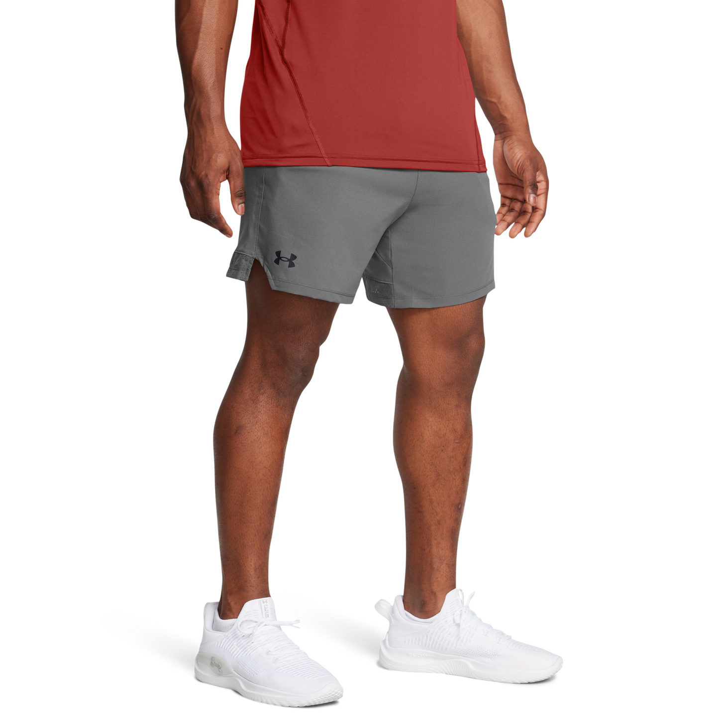 Under Armour Vanish Woven 6" Shorts - Men's - Castlerock/Black