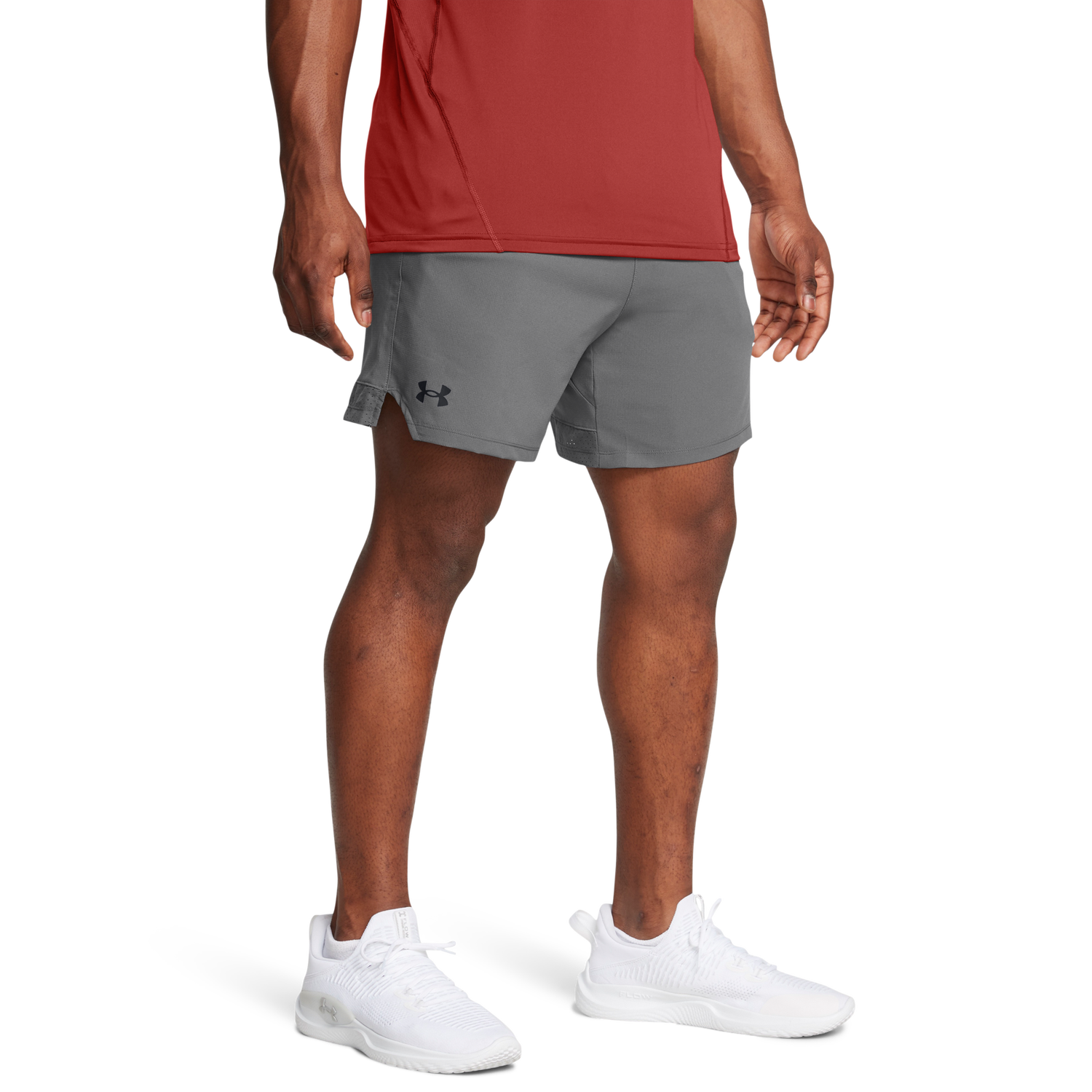 Under Armour Vanish Woven 6" Shorts - Men's - Castlerock/Black