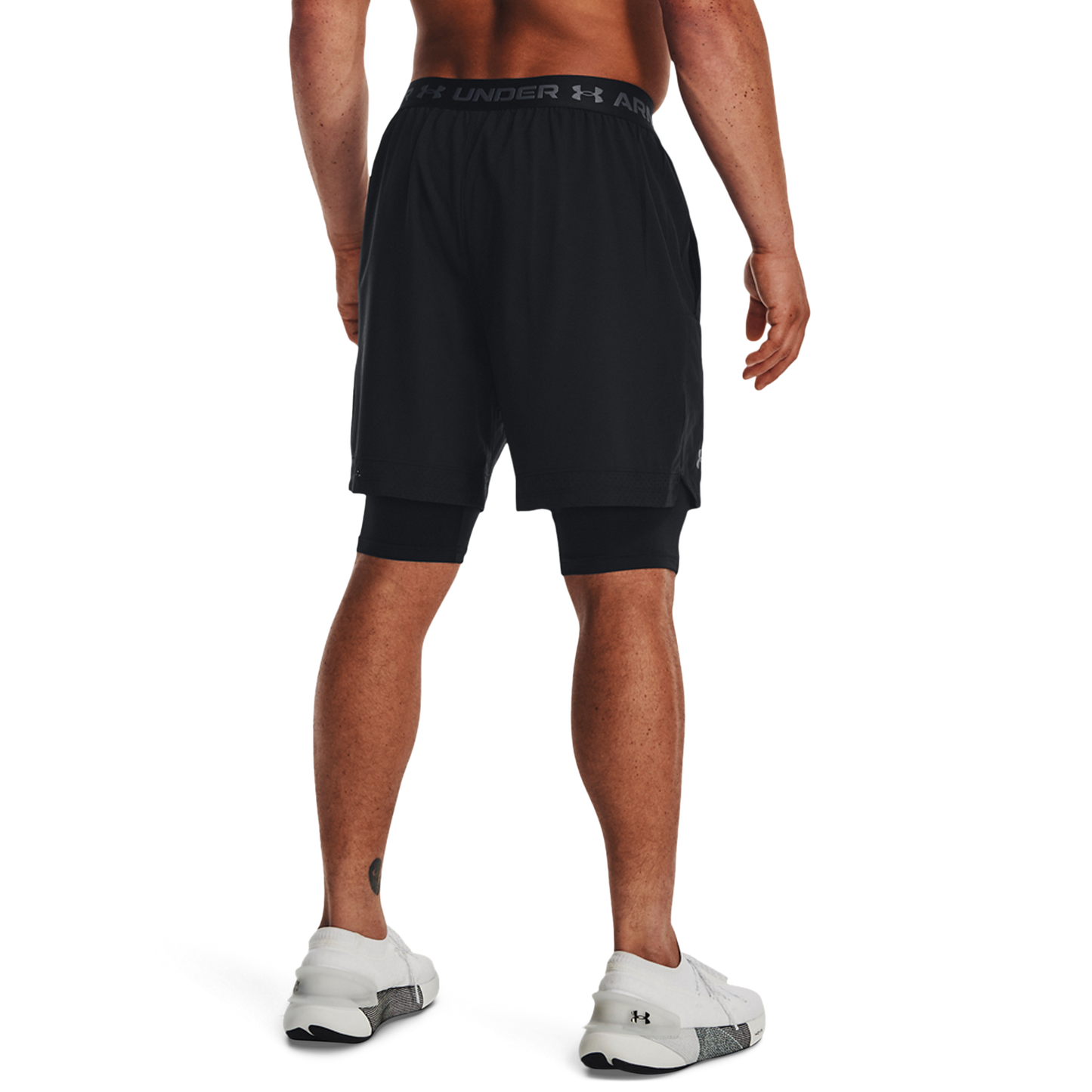 Under Armour Vanish Woven Shorts With Heat Gear - Men's - Black/Black/Pitch Grey