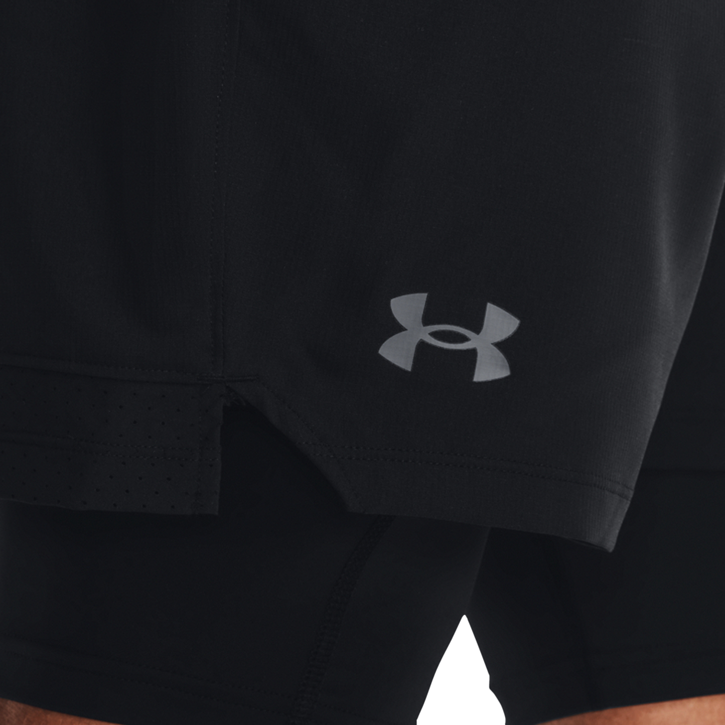 Under Armour Vanish Woven Shorts With Heat Gear - Men's - Black/Black/Pitch Grey