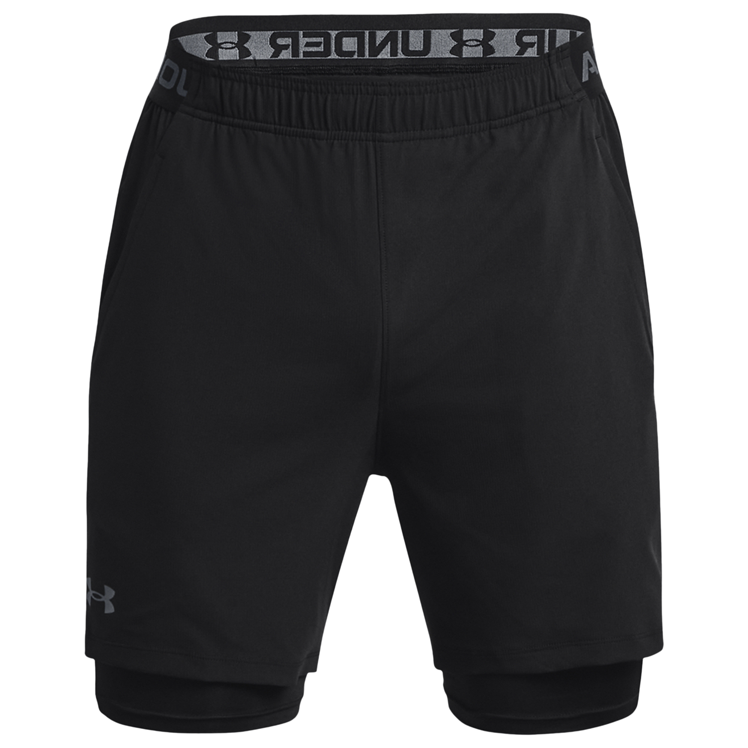 Under Armour Vanish Woven Shorts With Heat Gear - Men's - Black/Black/Pitch Grey