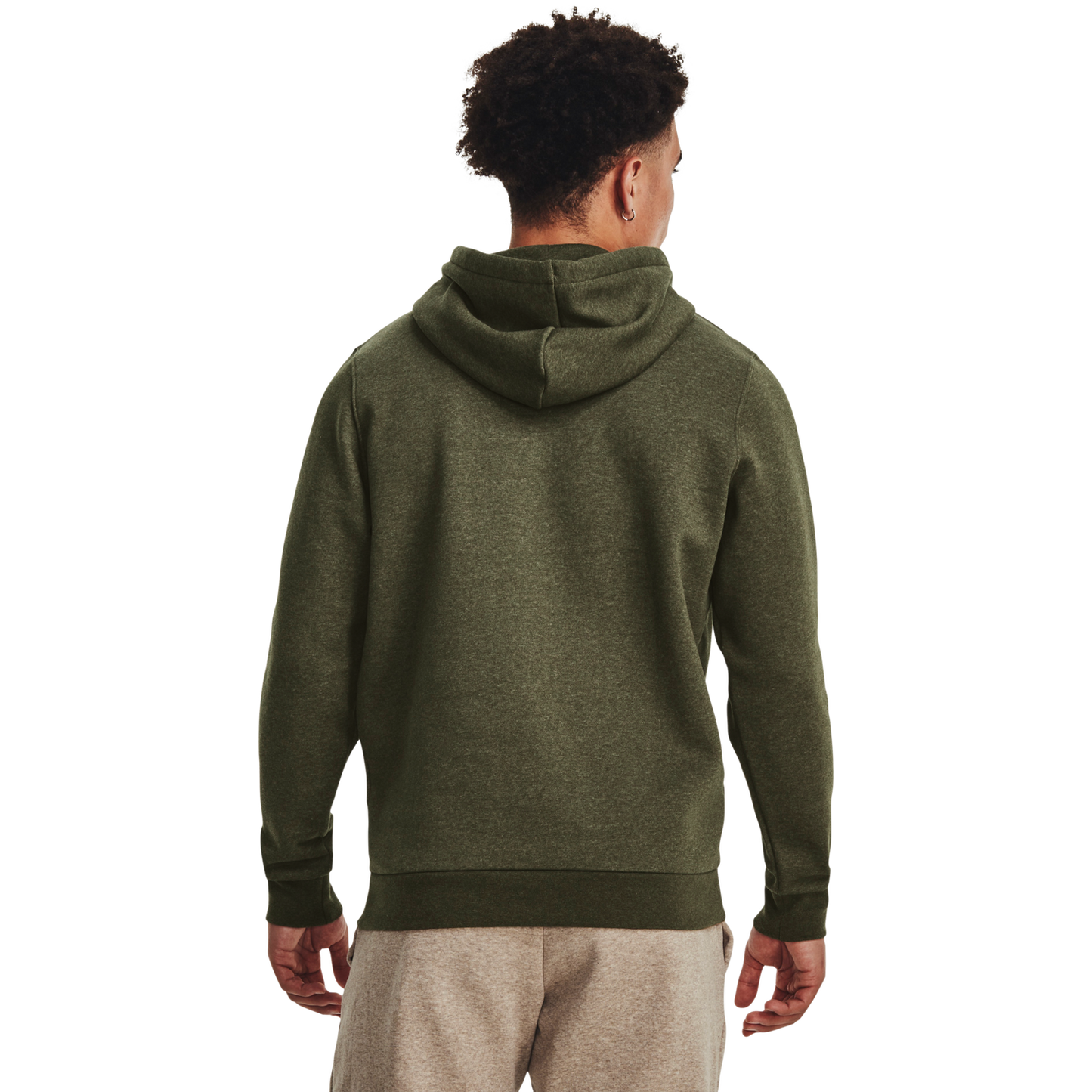 Under Armour Icon Fleece Hoodie - Men's - White/Marine Od Green