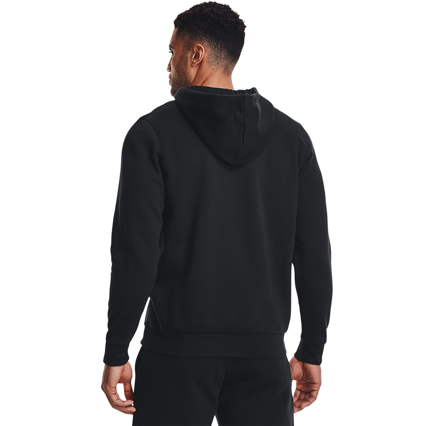 Under Armour Essential Fleece Full-Zip Hoodie - Men's - Black/White