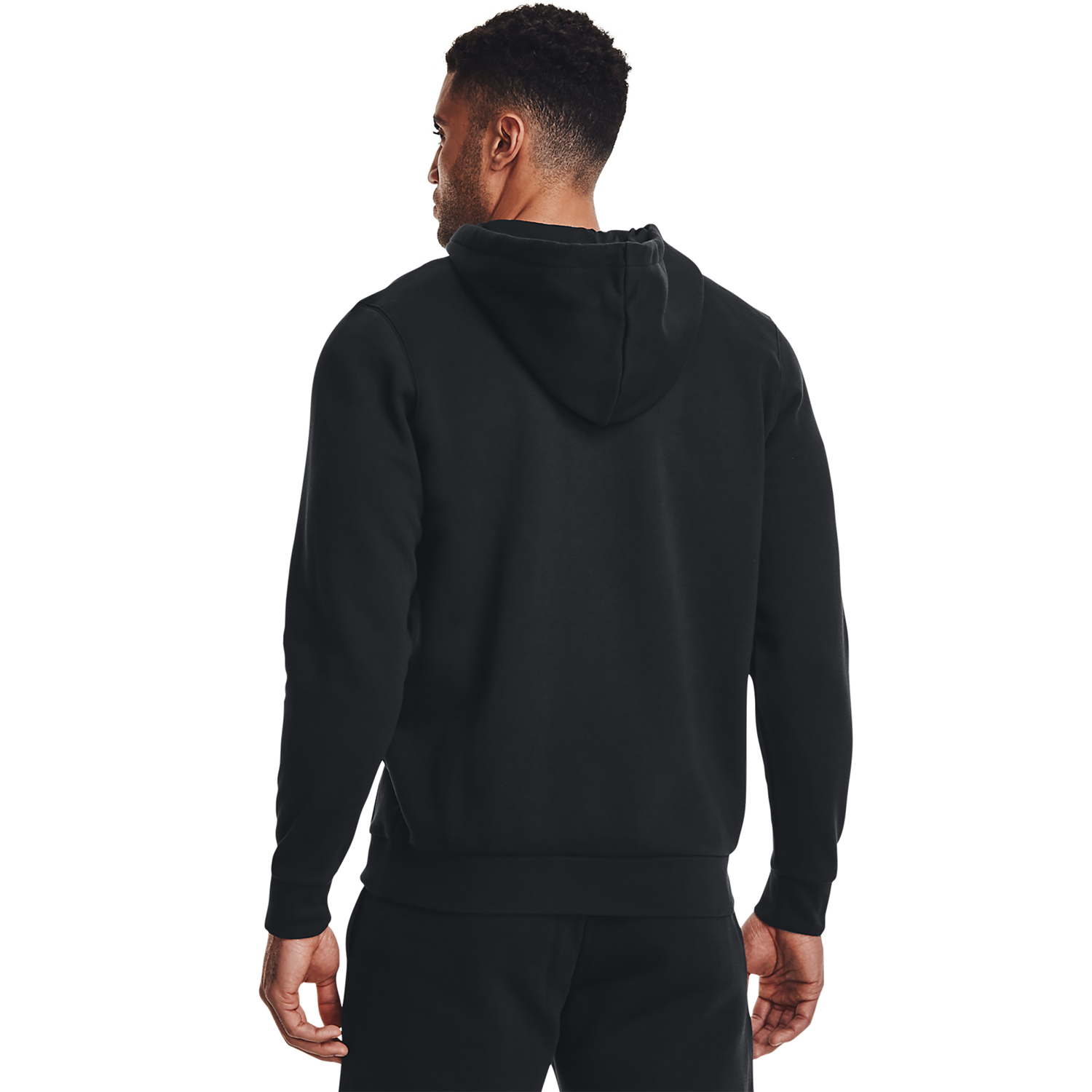 Under Armour Essential Fleece Full-Zip Hoodie - Men's - Black/White