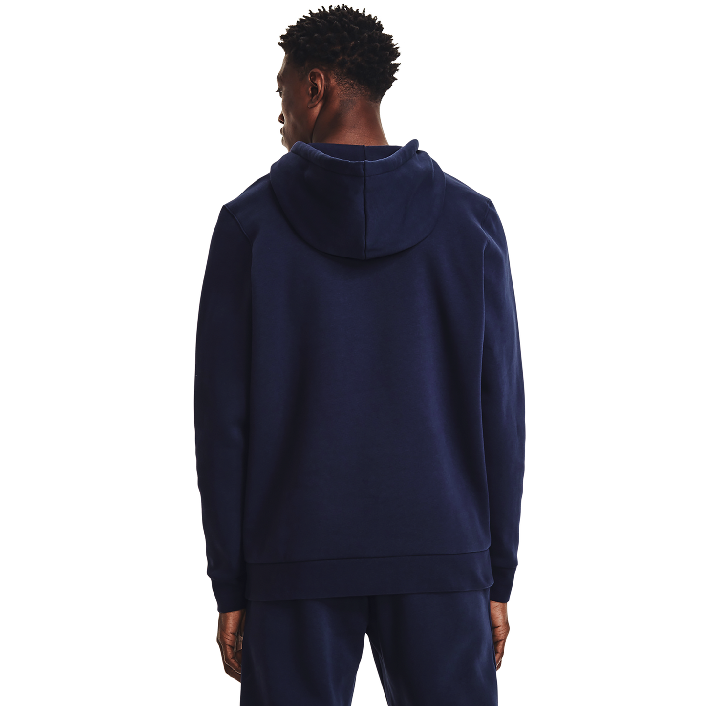 Under Armour Essential Fleece Full-Zip Hoodie - Men's - White/Midnight Navy