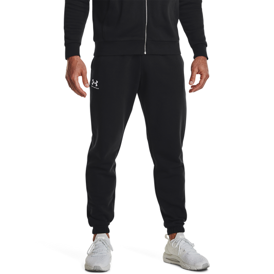 Under Armour Essential Fleece Joggers - Men's - White/Black