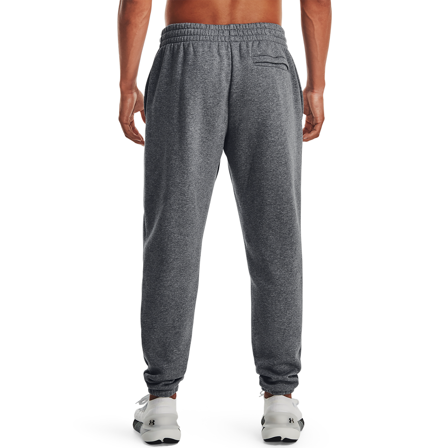 Under Armour Essential Fleece Joggers - Men's - White/Pitch Grey Heather
