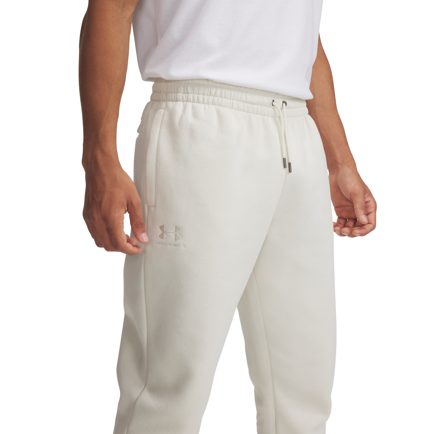 Under Armour Essential Fleece Joggers - Men's - Stone/Stone