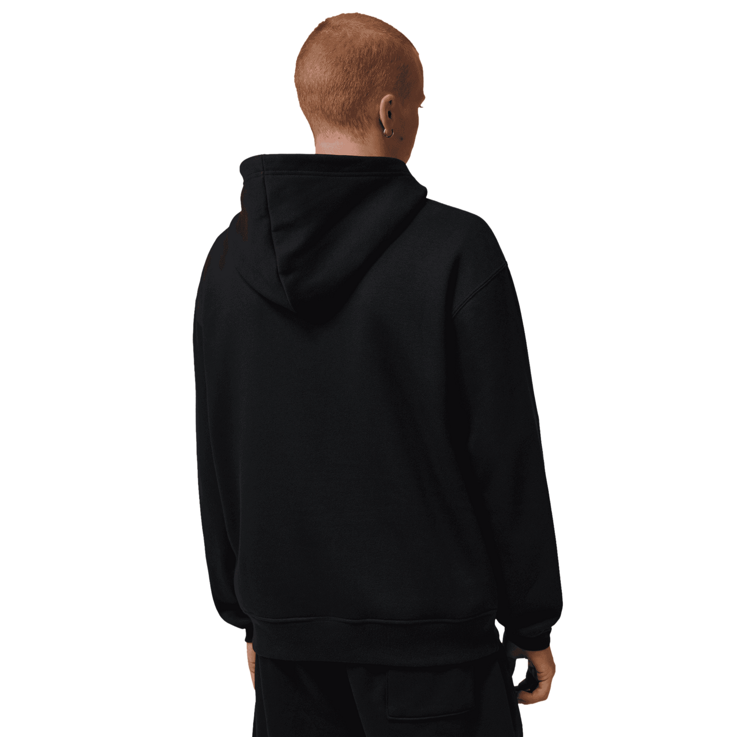 Jordan AJ6 Script Brooklyn Fleece Pullover Hoodie - Men's - Infrared 23/Black