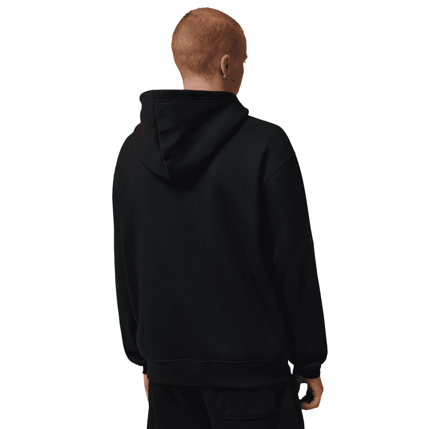 Jordan AJ6 Script Brooklyn Fleece Pullover Hoodie - Men's - Infrared 23/Black