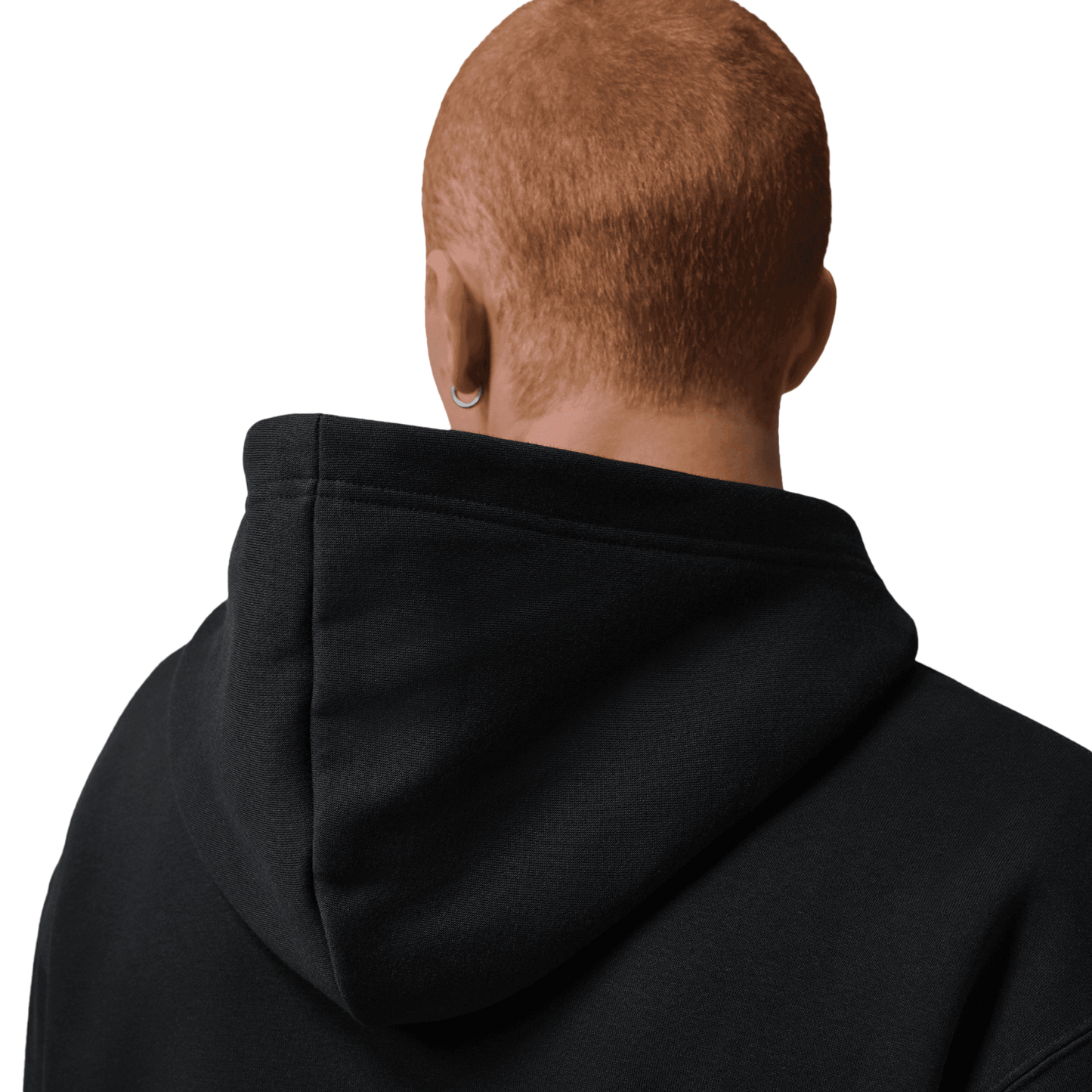 Jordan AJ6 Script Brooklyn Fleece Pullover Hoodie - Men's - Infrared 23/Black