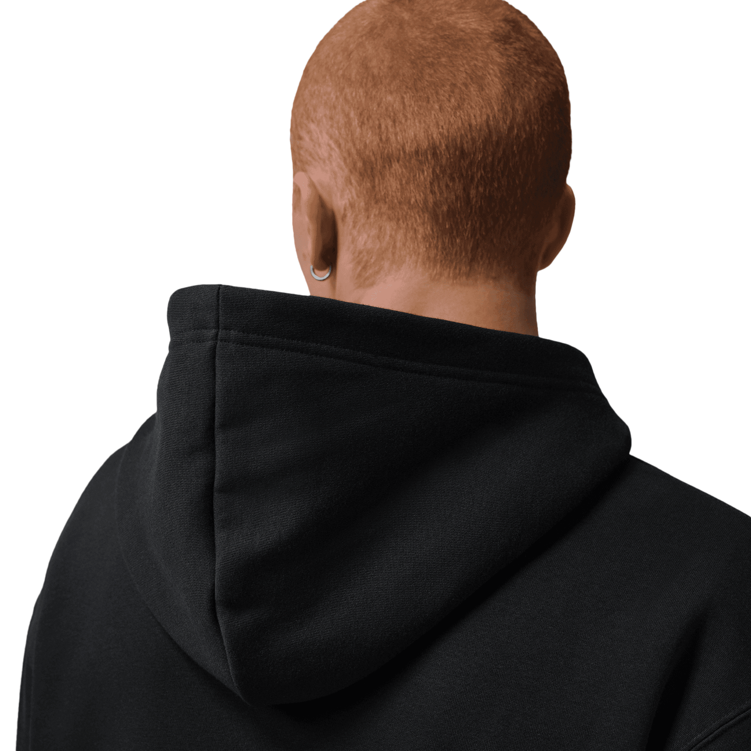 Jordan AJ6 Script Brooklyn Fleece Pullover Hoodie - Men's - Infrared 23/Black