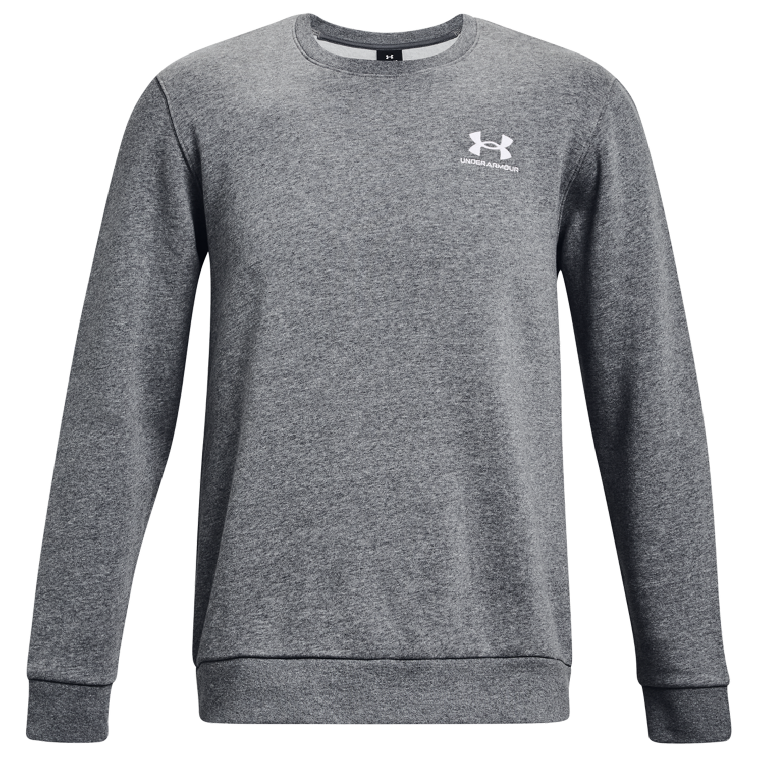 Under Armour Essential Fleece Crew - Men's - White/Pitch Grey Heather