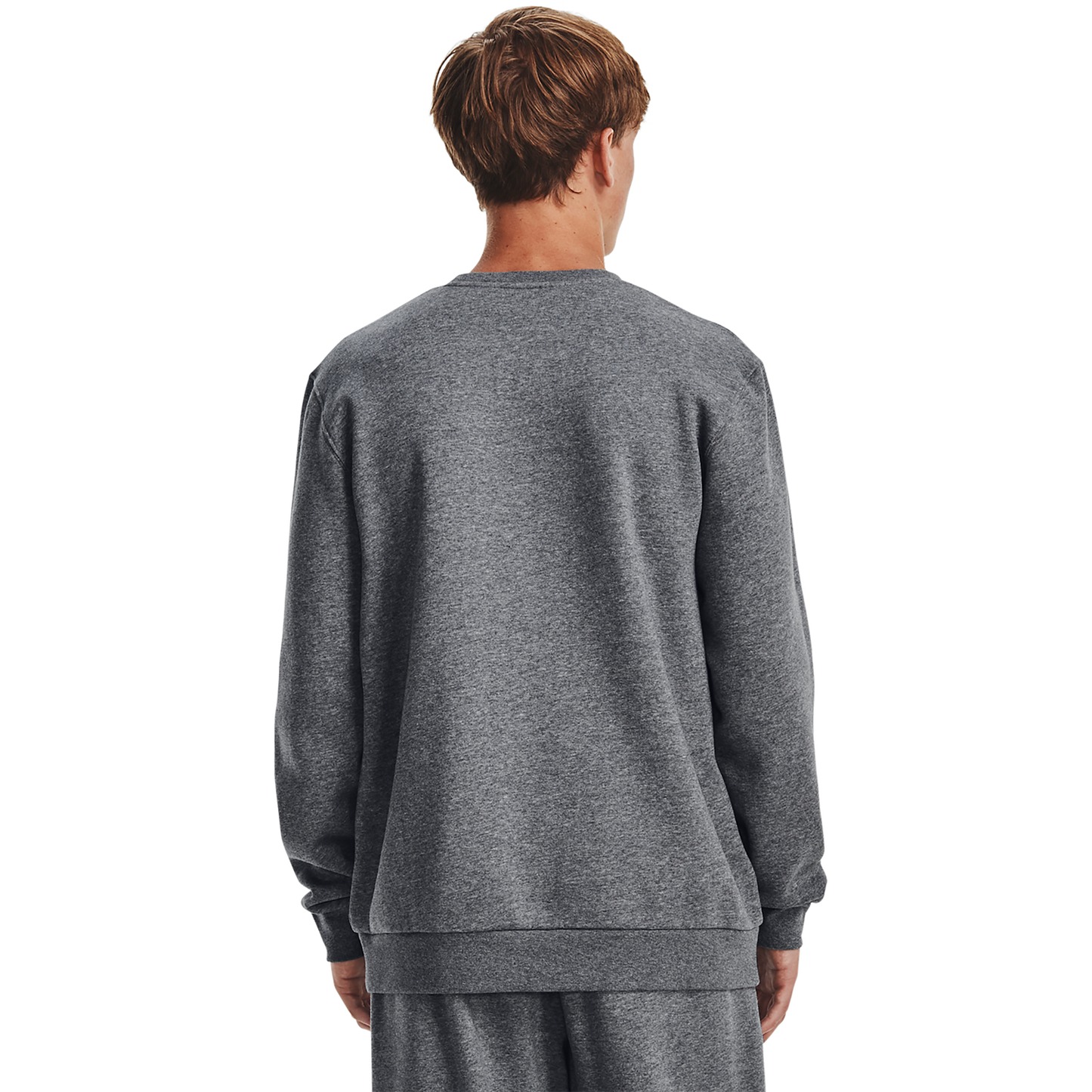 Under Armour Essential Fleece Crew - Men's - White/Pitch Grey Heather