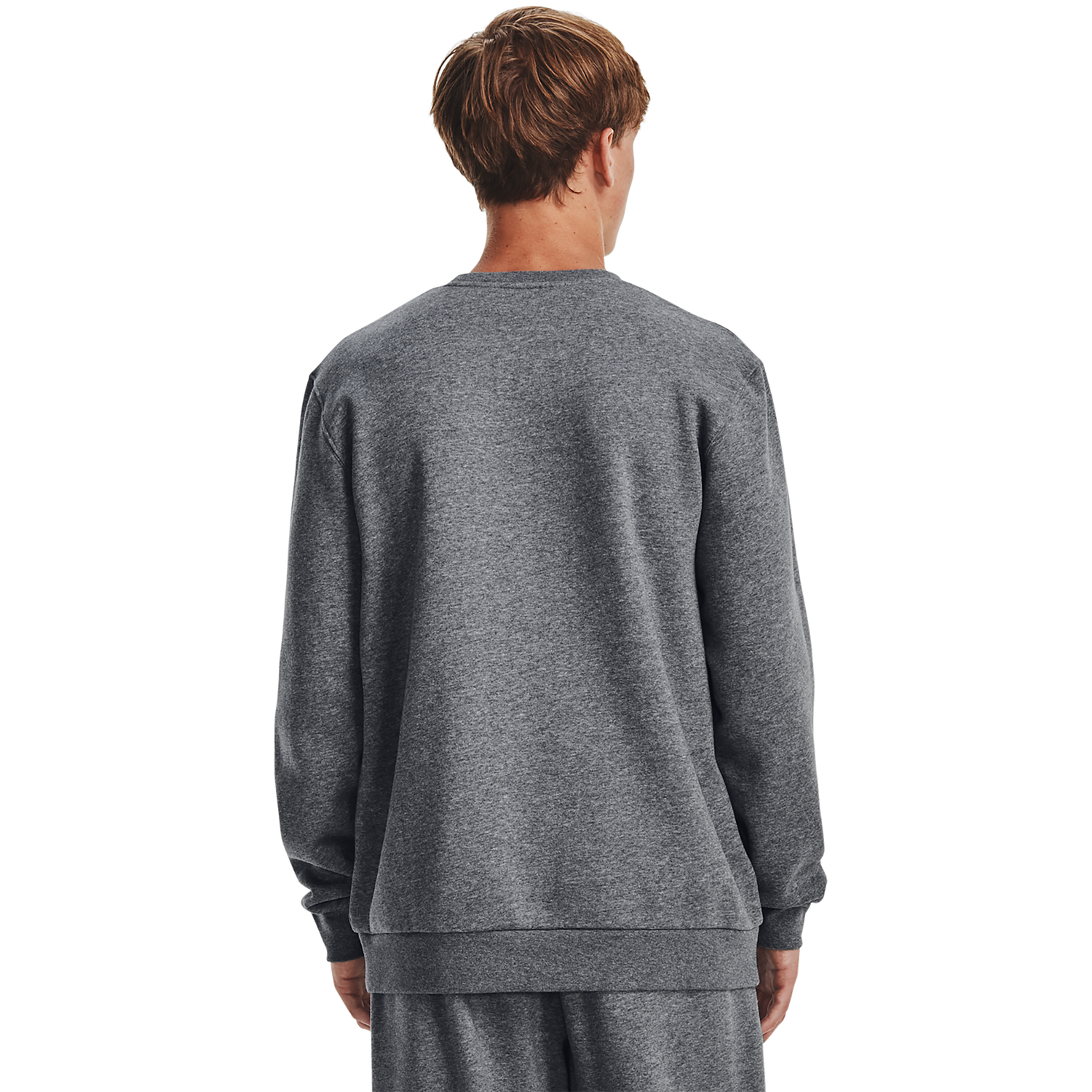 Under Armour Essential Fleece Crew - Men's - White/Pitch Grey Heather