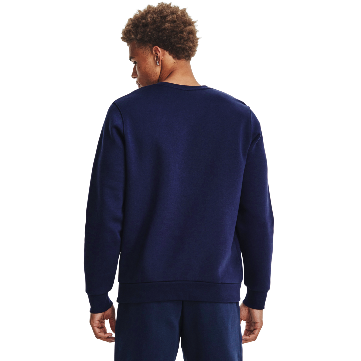 Under Armour Essential Fleece Crew - Men's - Midnight Navy/White