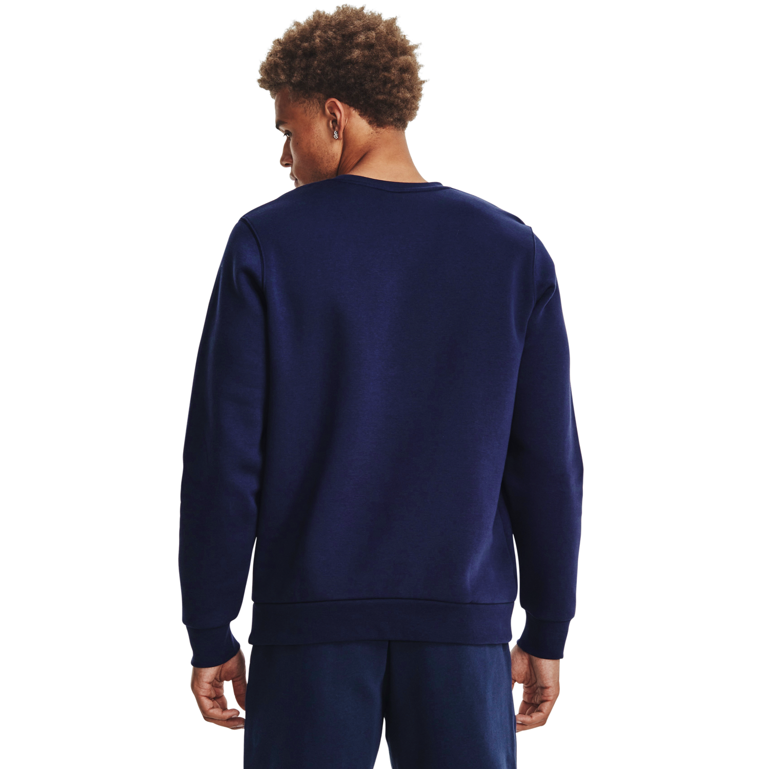 Under Armour Essential Fleece Crew - Men's - Midnight Navy/White