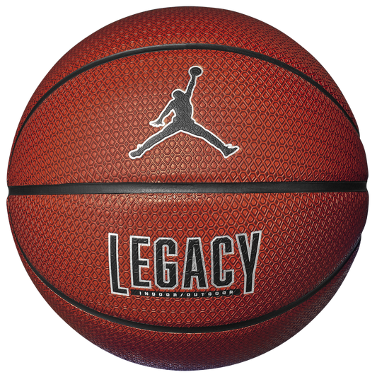 Jordan Legacy 2.0 8-Panel Basketball - Men's - Metallic Silver/Amber/Black