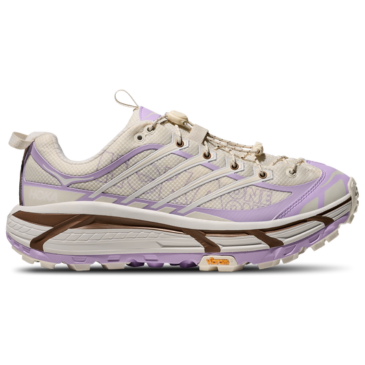 HOKA Mafate Three2 Wordmark - Women's - Alabaster/Iris Flower