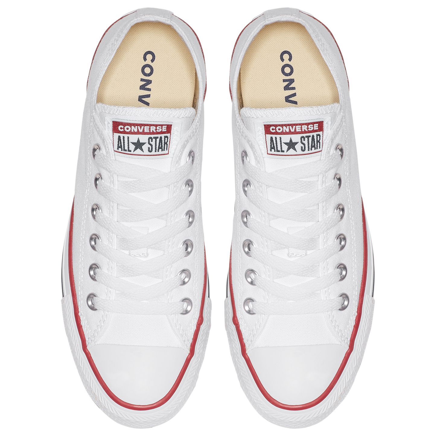 Converse All Star Low Top - Men's - White/Optical White/White