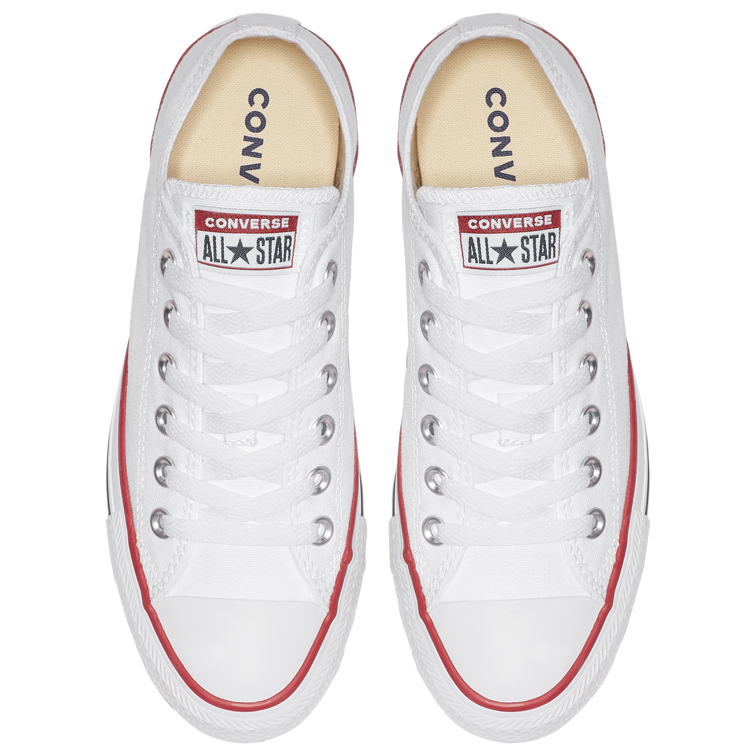 Converse All Star Low Top - Men's - White/Optical White/White