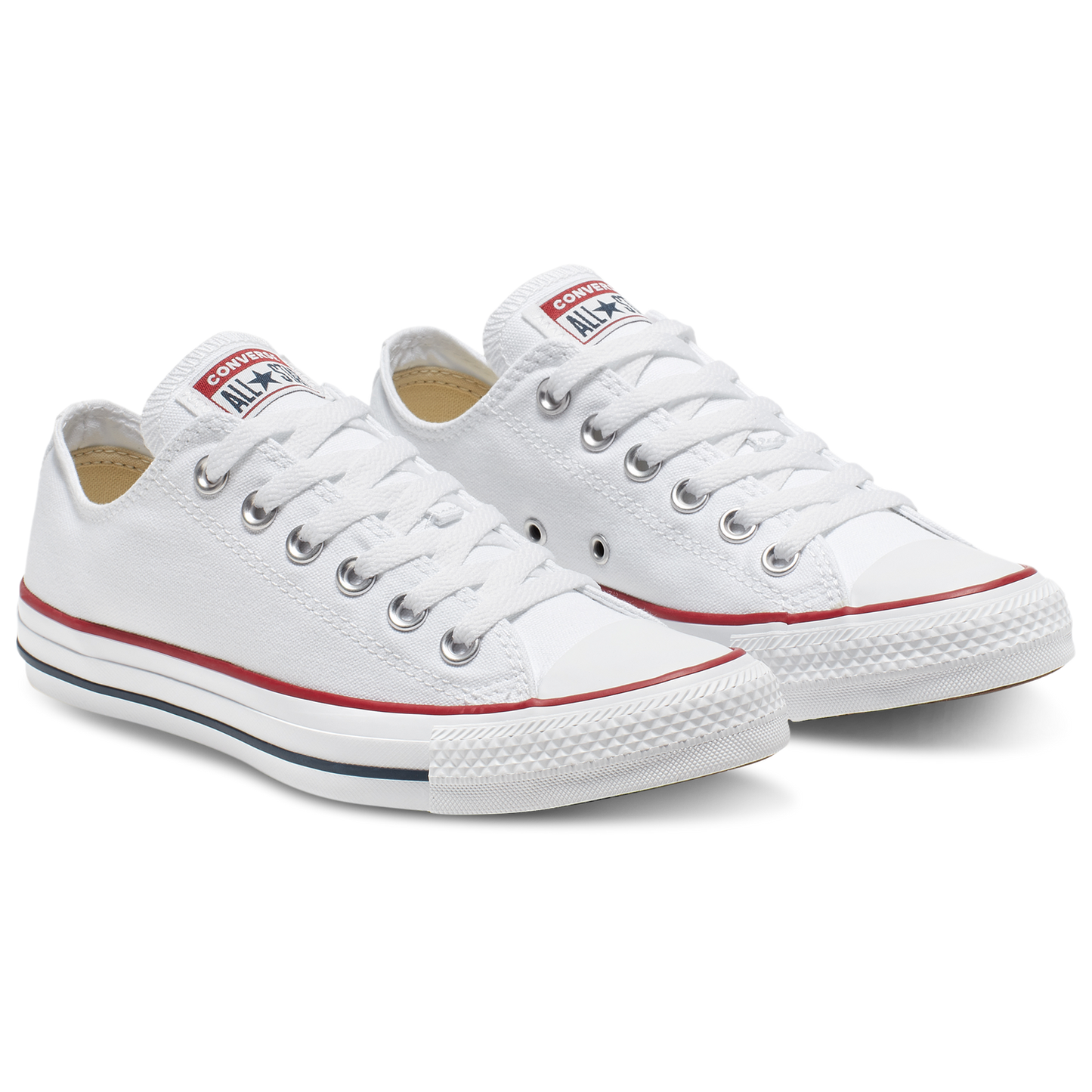 Converse All Star Low Top - Men's - White/Optical White/White