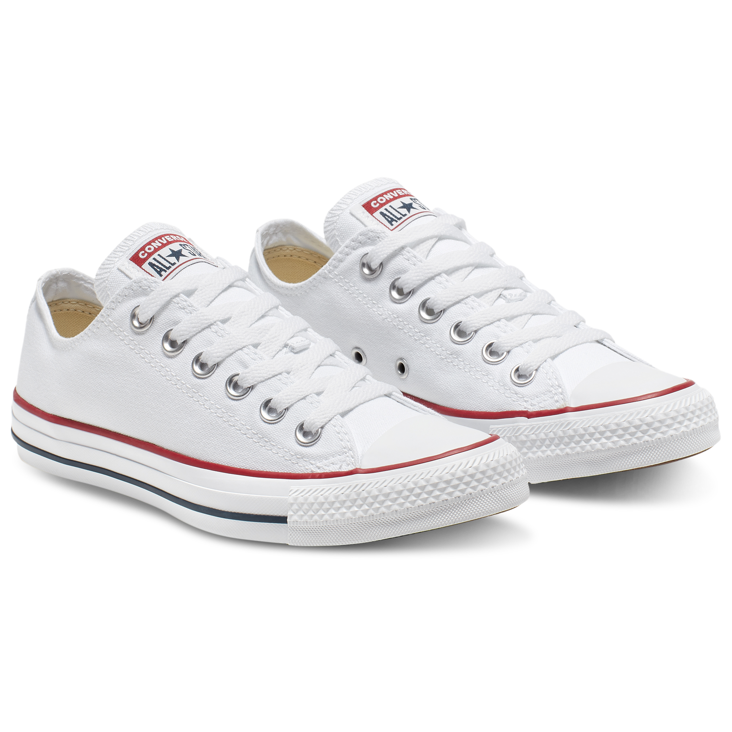 Converse All Star Low Top - Men's - White/Optical White/White