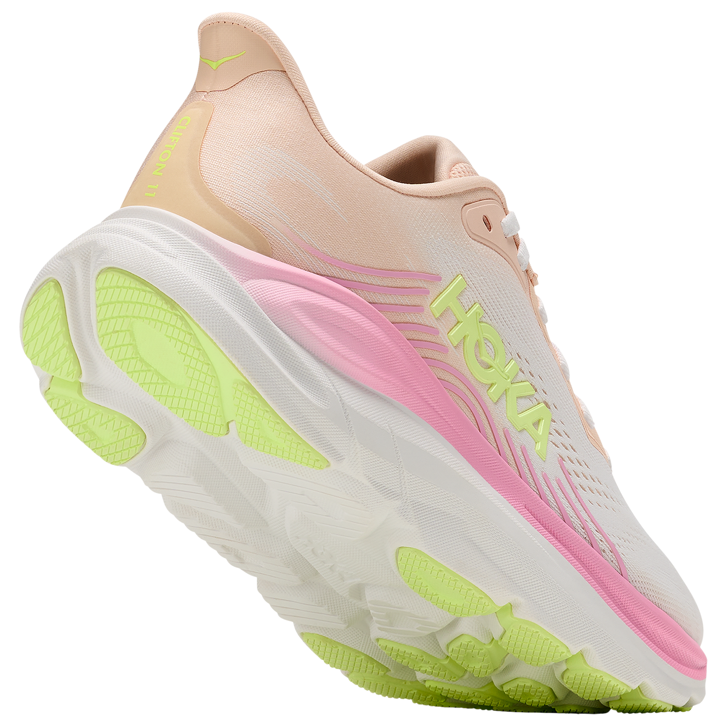 HOKA Clifton 11 - Women's - Tangerine Glow/White