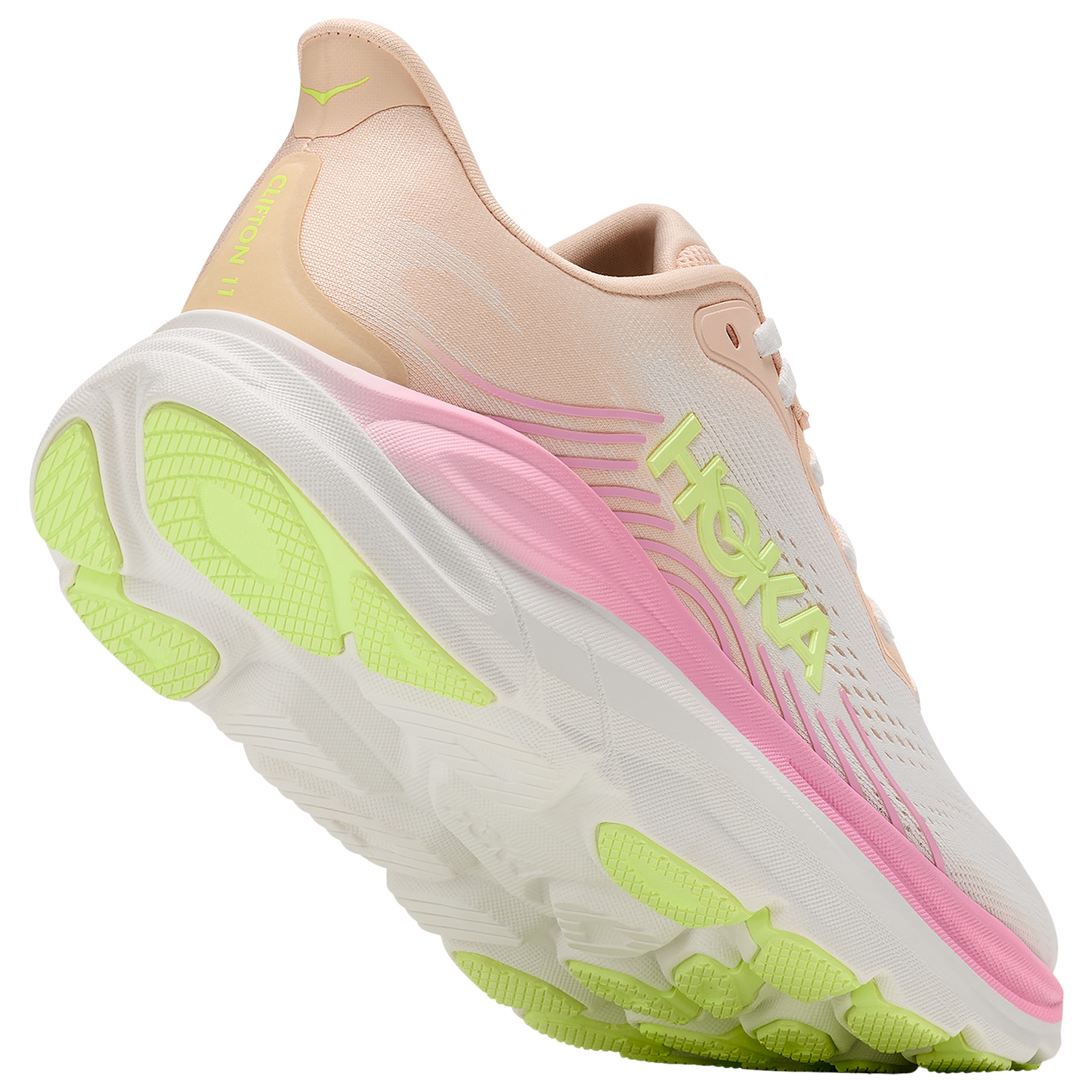 HOKA Clifton 11 - Women's - Tangerine Glow/White